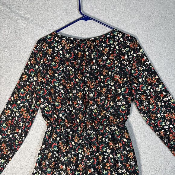 J Crew Mercantile Dress Women’s 2 Mini Floral Cottage Core Prairie Dark Floral - Picture 13 of 15